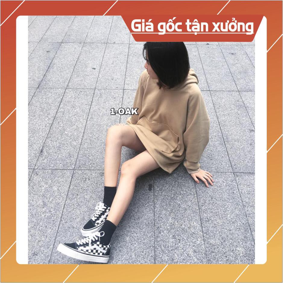 Áo hoodie trơn tay dài nỉ basic unisex