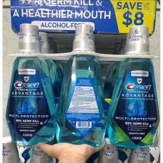 Nước súc miệng Crest Pro-Health Advanced Mouthwash 1 lít (lốc 3 chai)