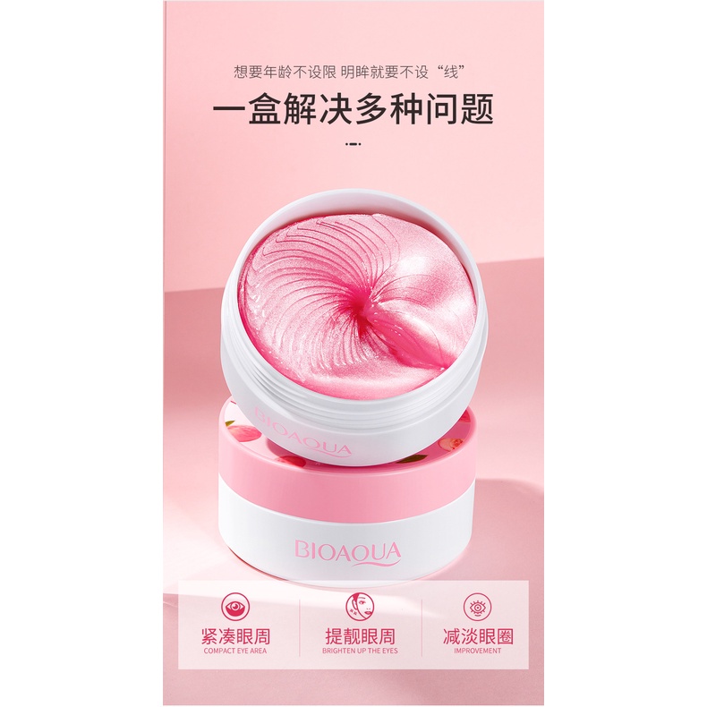 Mặt nạ mắt Bioaqua Giảm thâm mắt Mặt nạ chiết xuất đào Dưỡng ẩm Sáng Da Surica MNB07 (80gr)