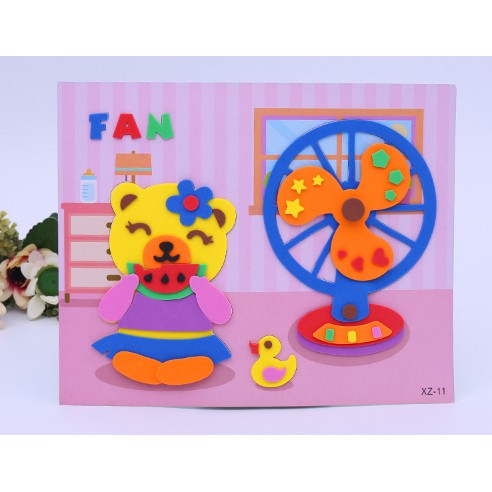 Xốp dán 3D cho bé