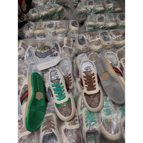 Sục thể thao nữ đế nâu,xanh, Sục đạp gót