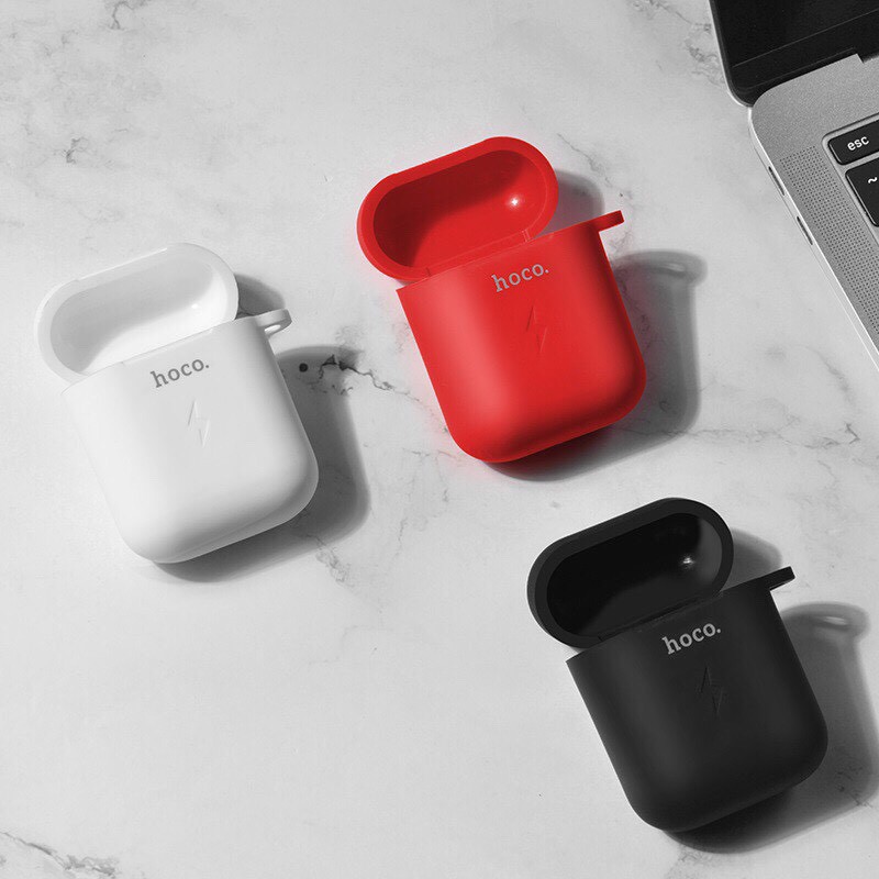 Vỏ case tích hợp sạc không dây chuẩn công nghệ Texas Ti dành cho Apple Airpods 1 -Hoco CW22. -Tomstore pP chính hãng