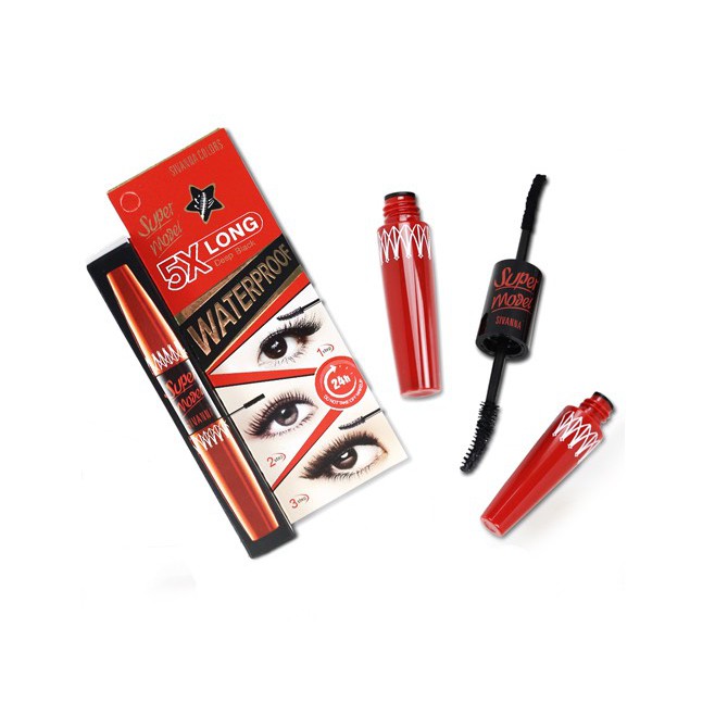 MASCARA NỐI MI 2 ĐẦU SIVANNA SUPER MODEL 5X LONG DEEP BLACK