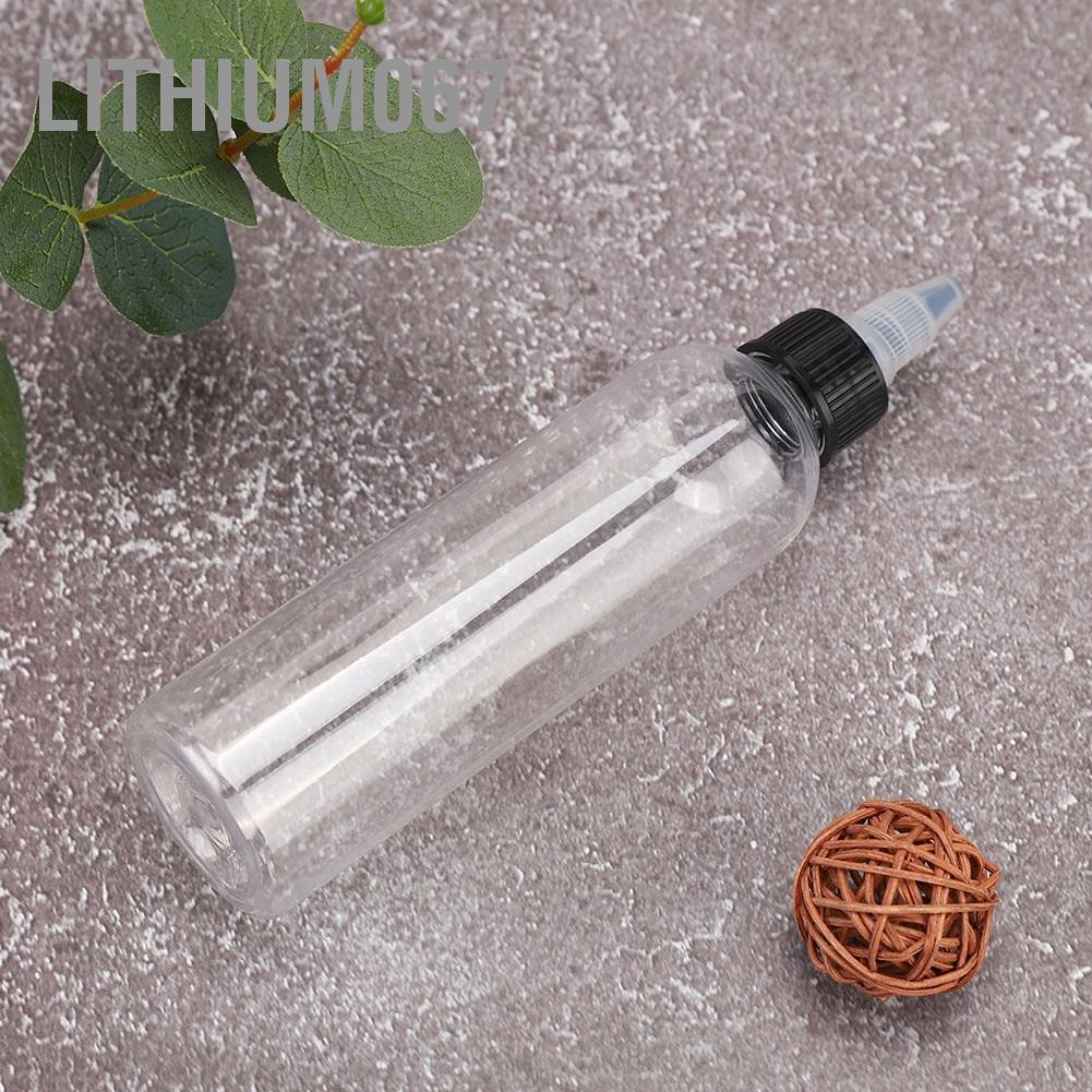 Lithium067 120ml Professional Transparent Plastic Tattoo Ink Pigment Liquid Bottle Tools Accessory
