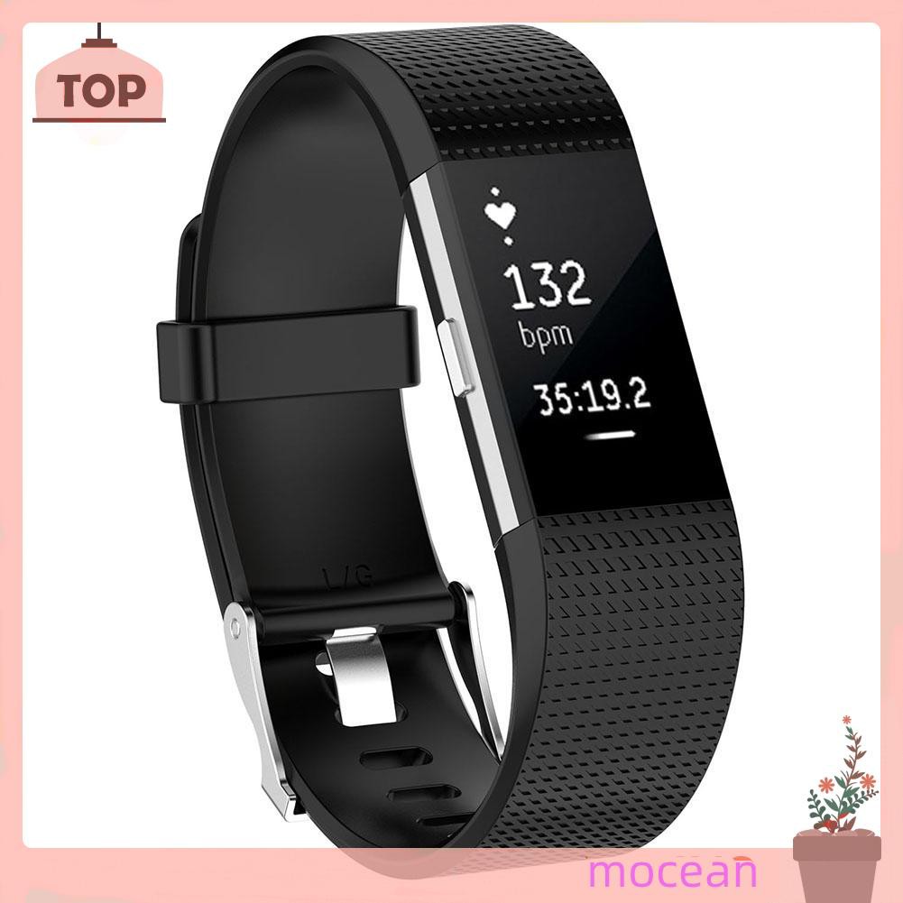 Dây Đeo Thay Thế Chất Liệu Silicon Thiết Kế Nhiều Lỗ Thời Trang Cho Fitbit Charge 2 N10