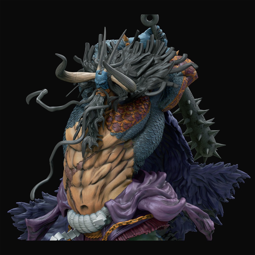 Mô Hình Tứ Hoàng Kaido OnePiece Bằng Chất Liệu Nhựa Resin - Cao 19cm