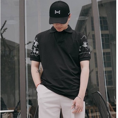 Áo polo nam cổ bẻ bigsize MALTRIK hoa văn cổ tay chất liệu cotton thoáng mát dành cho người béo có size to đến 130kg