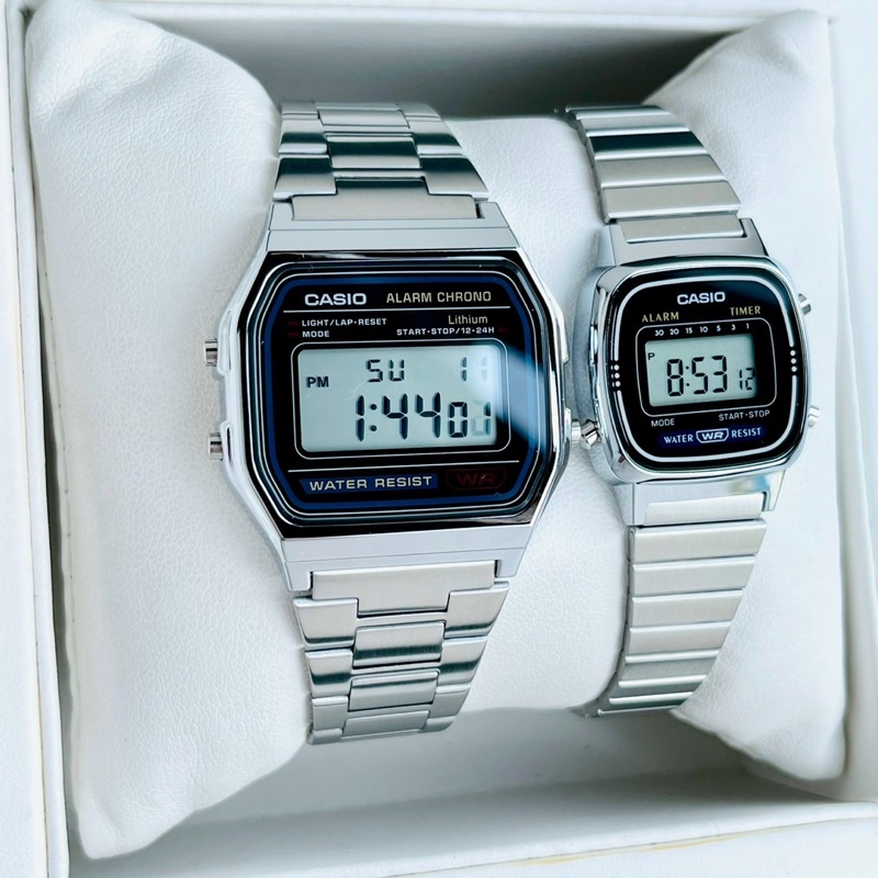 Đồng Hồ Cặp Đôi Nam Nữ CASIO A158WA-1 & LA670WA-1 Giá Rẻ Bảo Hành 1 Năm