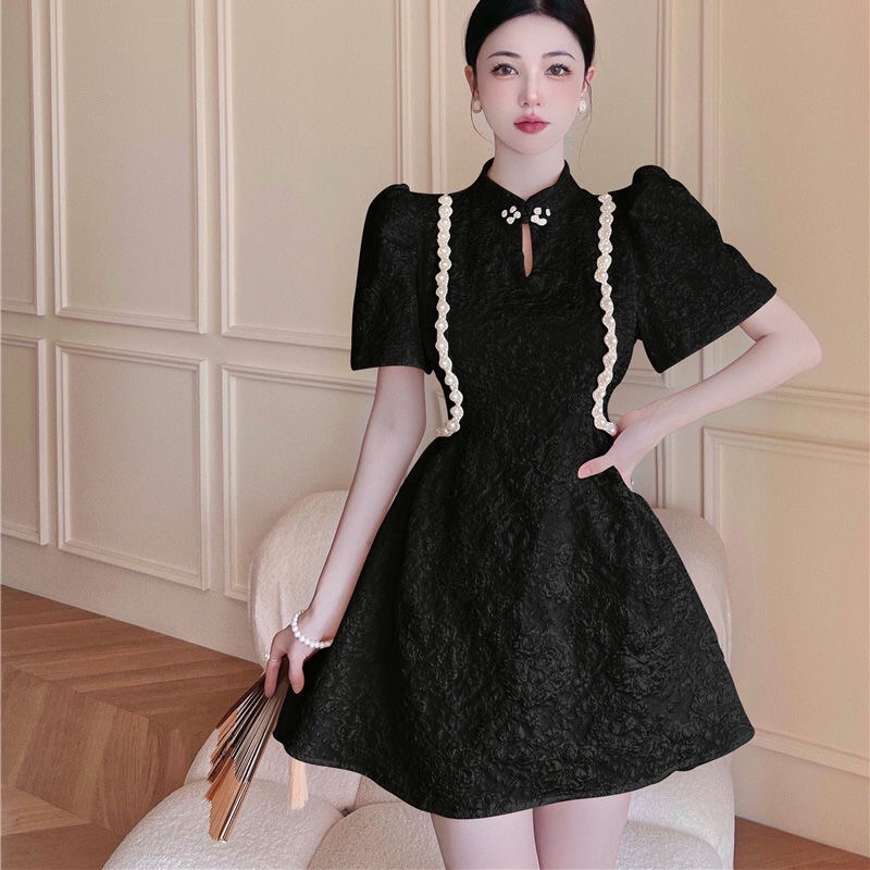 Đầm tay bồng xoè tiểu thư