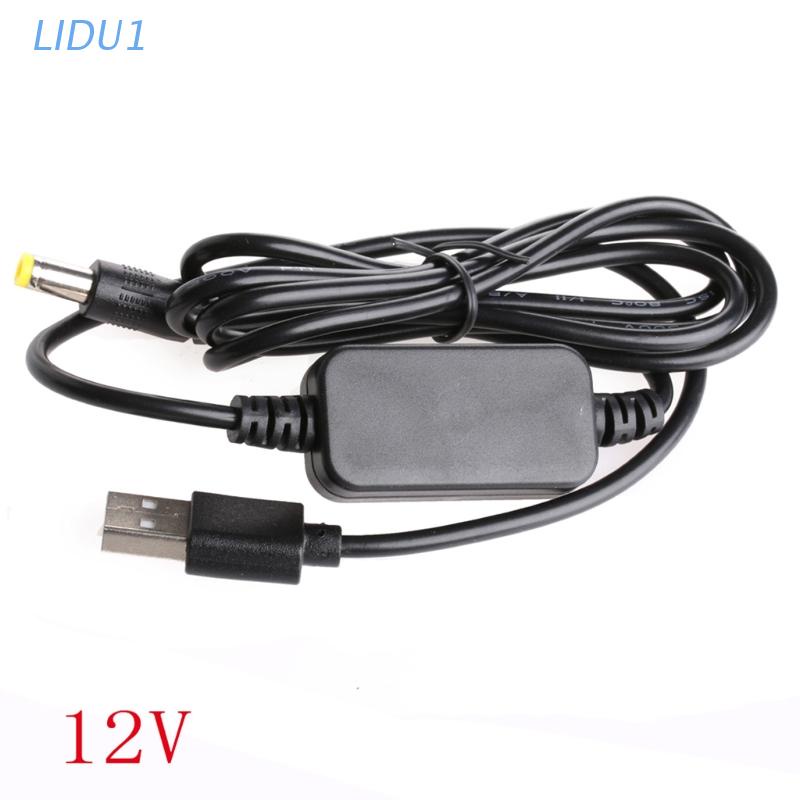 Cáp chuyển đổi LIDU1 DC-DC USB 5V sang 9V/12V DC Jack 5.5mmx2.1mm