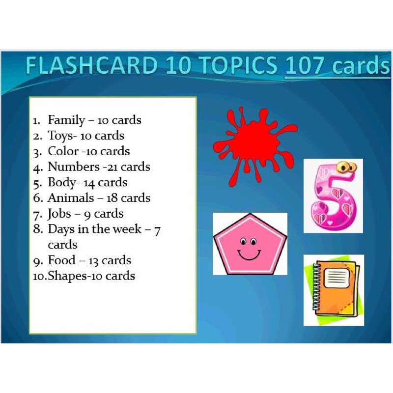 Flashcard theo chủ đề tự chọn siêu rẻ