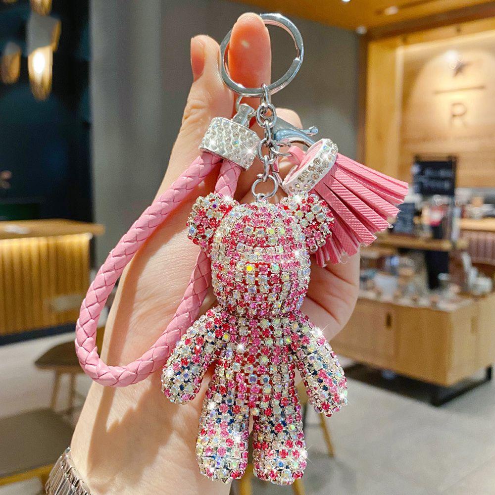 Móc Khóa Điện Thoại / Chìa Khóa Hình Chú Gấu Dễ Thương Chất Lượng Cao