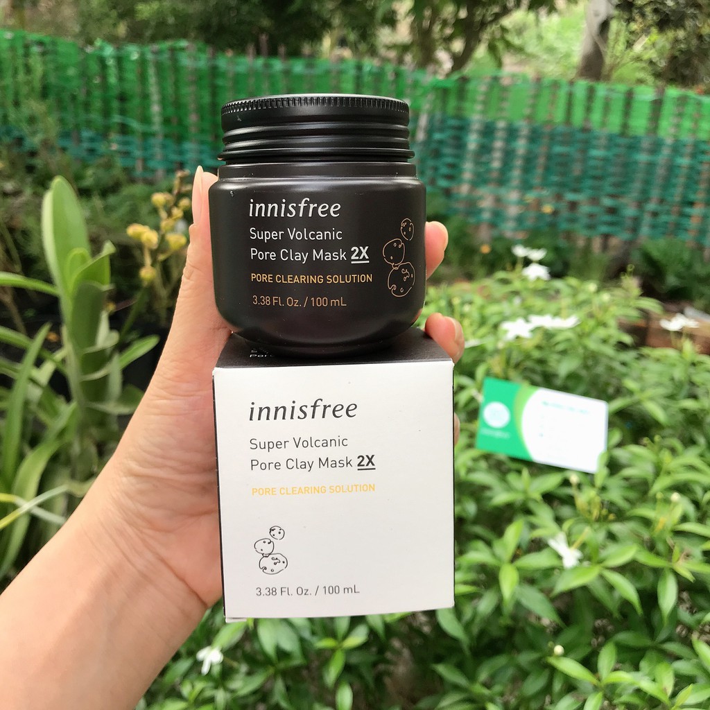 [HSD: 05/2023] Mặt Nạ Tro Núi Lửa Cho da Dầu Innisfree Super Volcanic Pore Clay Mask 2X 100ml