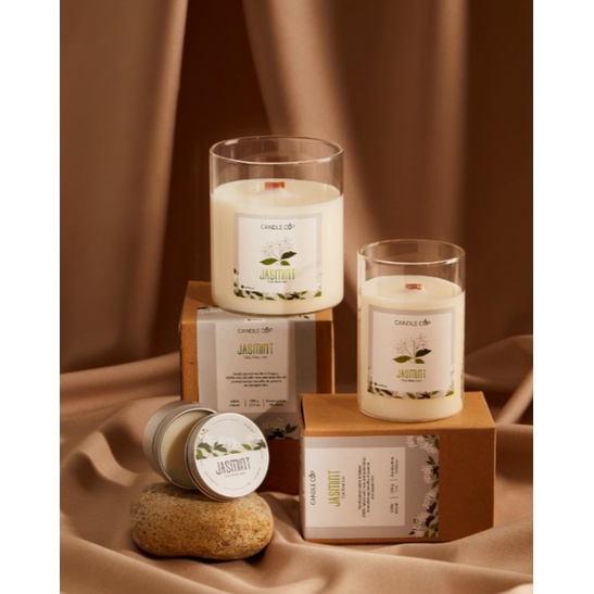 Nến thơm mùi hoa nhài - Candle Cup Jasmine - Chuyện xứ thơm