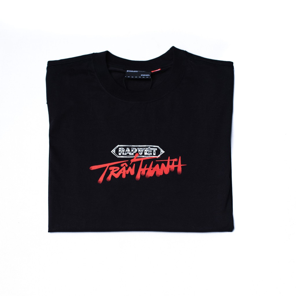 Áo thun Rap Việt Trấn Thành Cotton Màu Đen Tay Ngắn Unisex - Chính hãng VieSHOP