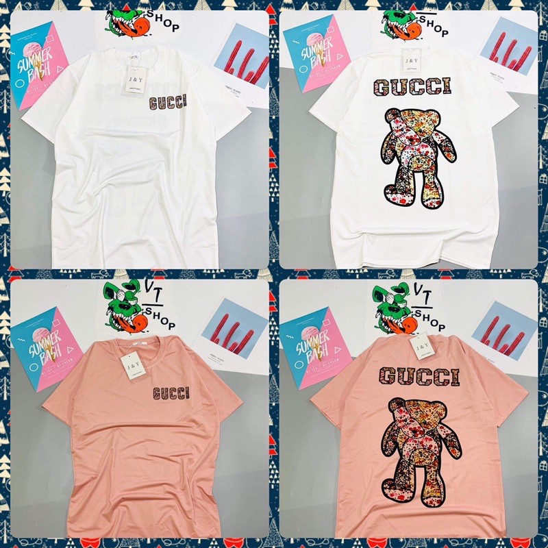 Áo in nhiều hình chất cotton su