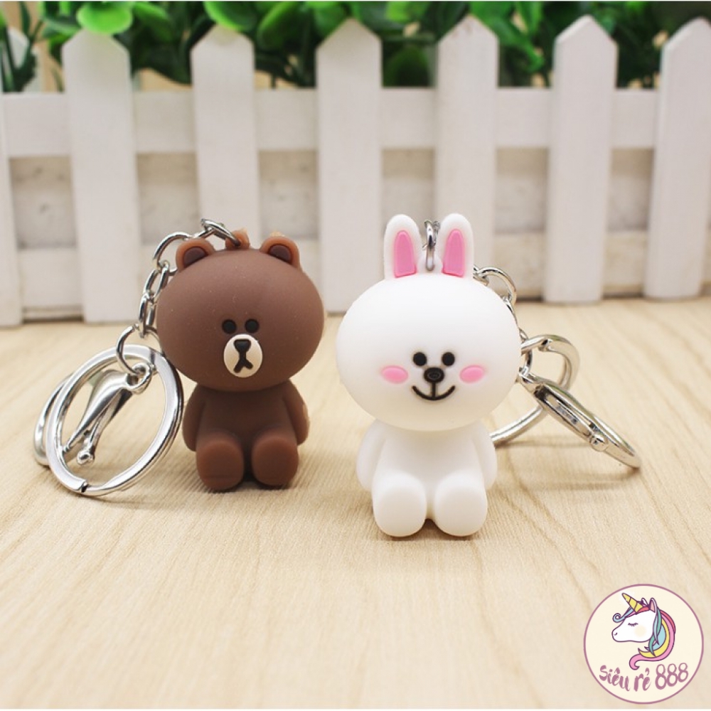 [ NEW ] Móc khóa Brown bear and Conny rabbit đáng yêu _MK18