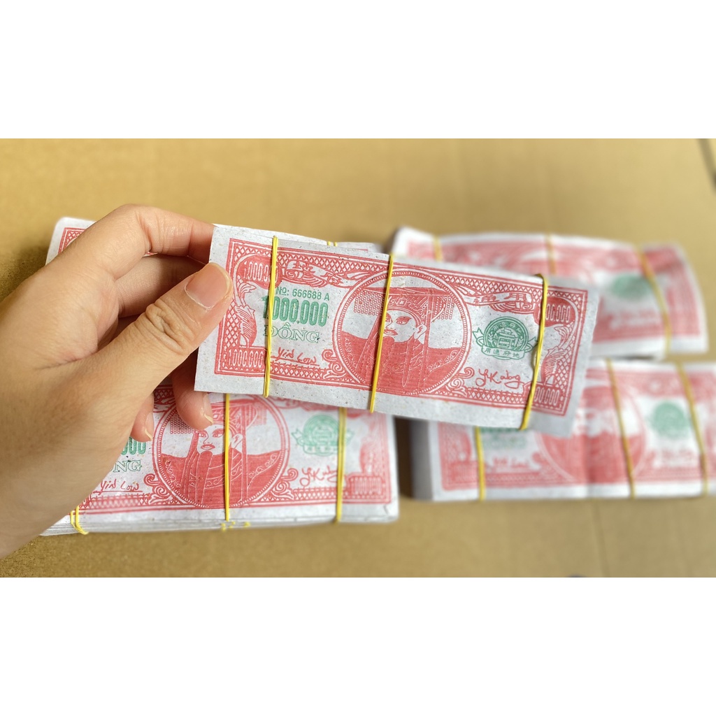 Tiền Đô Ba Màu Giấy Cao Cấp Đồ Thờ Cúng Thiên Lộc - Bó 10 Xấp