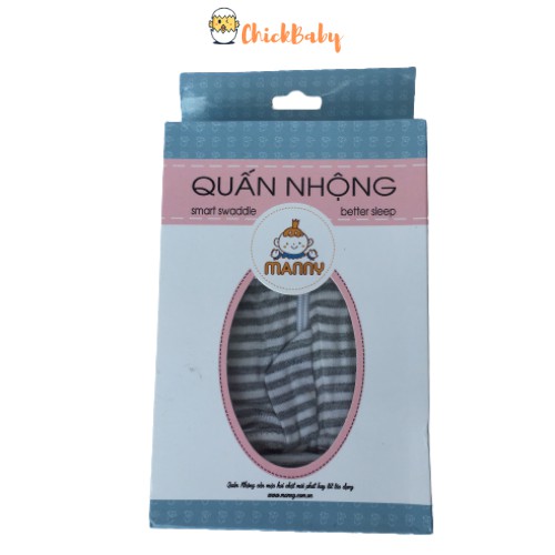 Nhộng chũn cho bé, ủ kén sơ sinh, nhộng quấn CHICKBABY giúp bé ngủ ngon Size S M