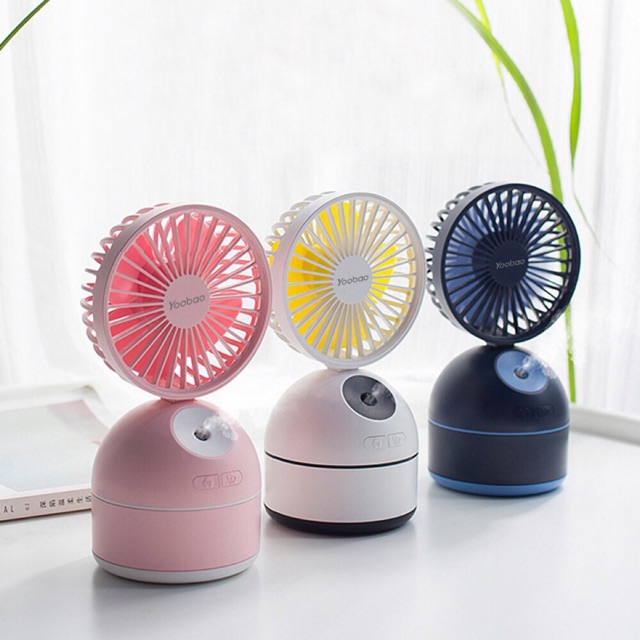 Quạt Phun Sương tích điện 9 tiếng 2000mAh F09- Hàng chính hãng Yoobao