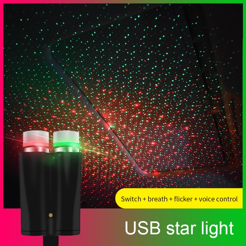 Đèn Led Trang Trí Trần Xe Hơi Hình Ngôi Sao Ban Đêm 5V Giao Diện USB