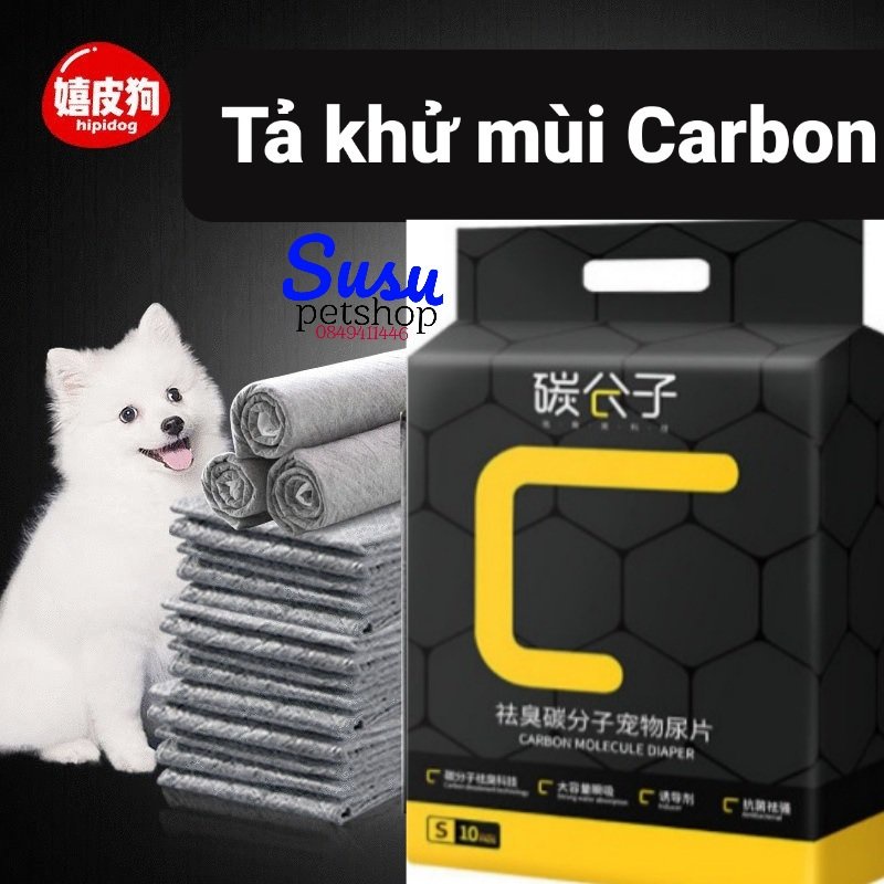 1 miếng- Tả lót khử mùi Carbon cho Pet