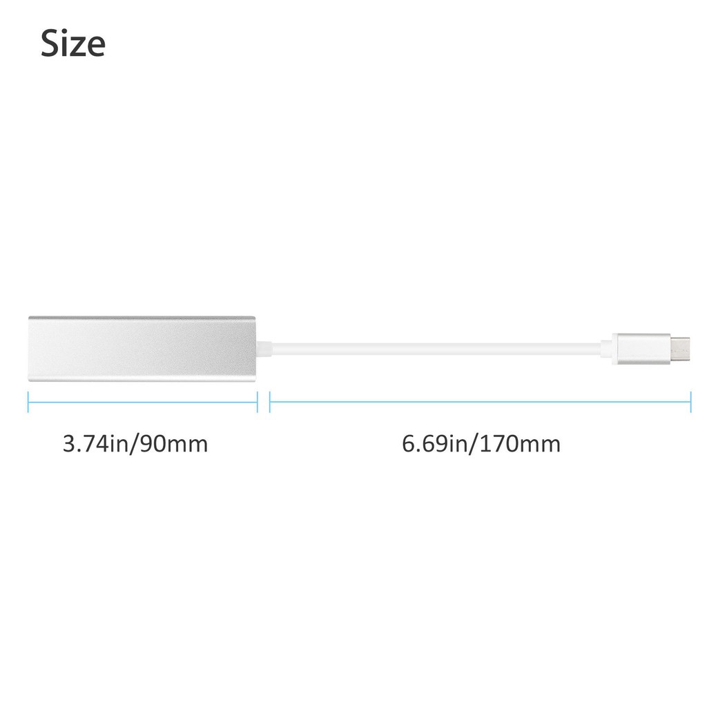 Hub chuyển đổi 4 trong 1 đa năng USB Type-C sang USB Type-A 3.0 và Ethernet | BigBuy360 - bigbuy360.vn