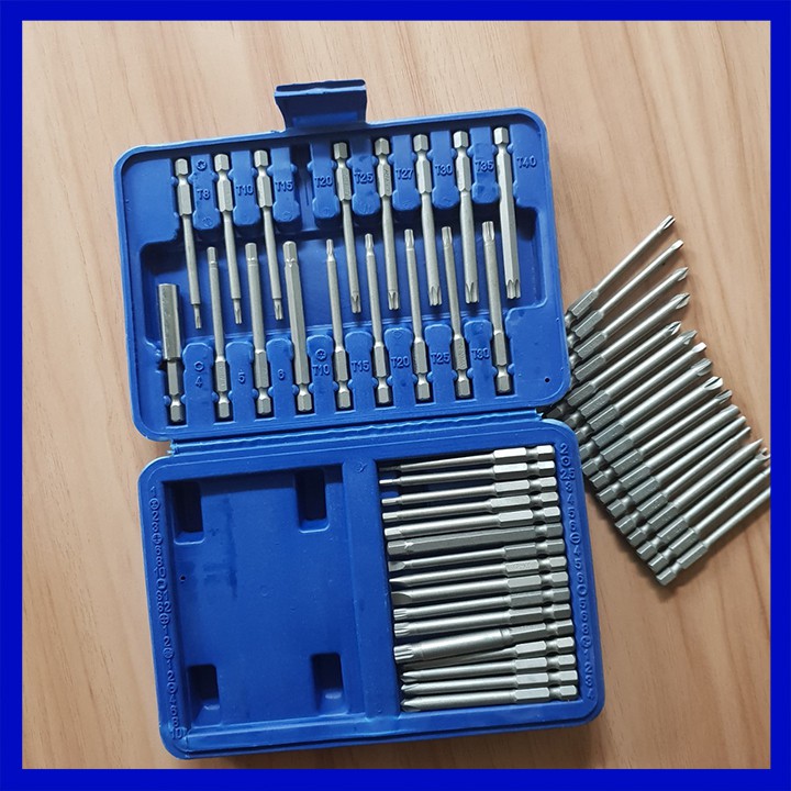 Bộ mũi tô vít đa năng chuôi lục giác 6.35mm 50 chi tiết cho máy khoan