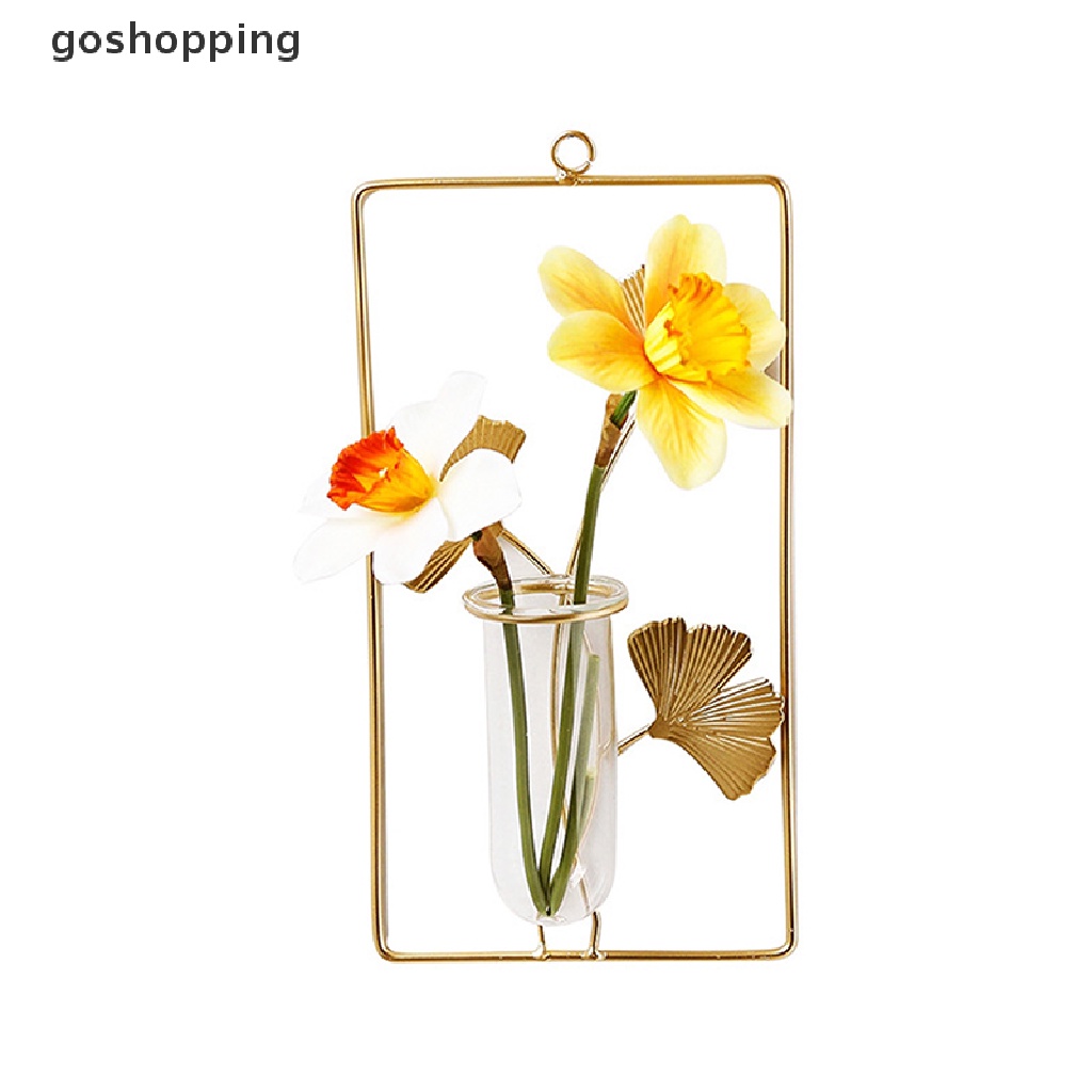 Bình Hoa Thủy Canh Treo Tường Ginkgo Biloba Với Ống Nghiệm Trang Trí Nhà