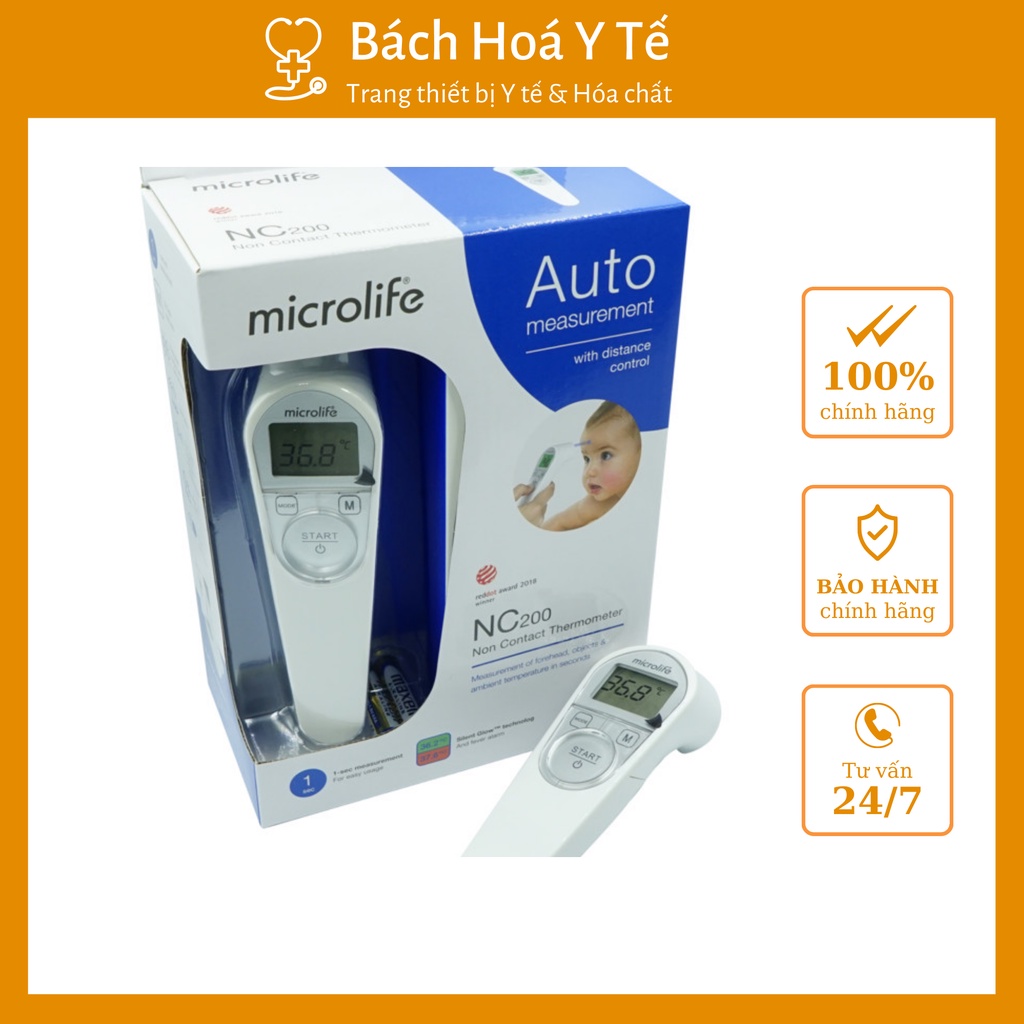 Nhiệt kế điện tử hồng ngoại Microlife NC200 Hàng tốt nhất