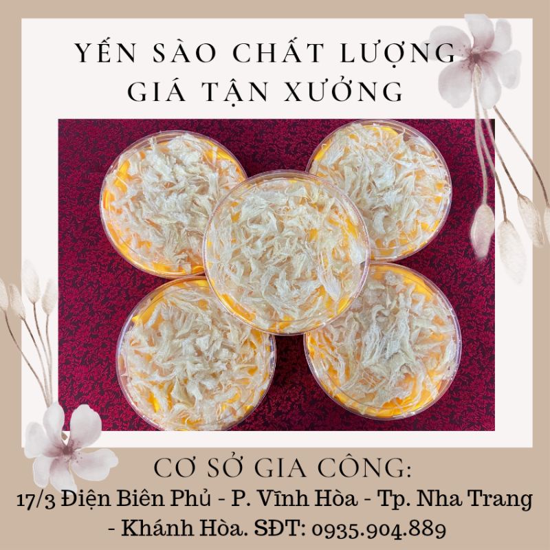 50gr Chân yến rút lông/chân yến đã làm sạch lông tặng đường phèn, táo đỏ