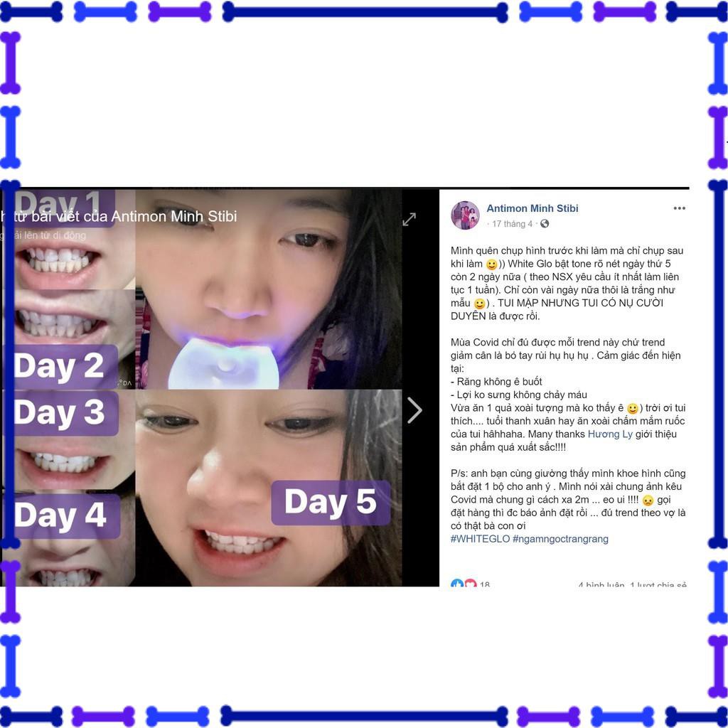 [ Hàng ÚC] Máy làm trắng răng bằng ánh sáng xanh White Glo White Accelerator Blue Light Teeth Whitening System