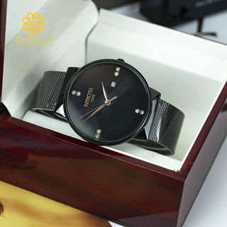 Đồng Hồ Nam Nibosi 1985 Chính Hãng Dây Lưới Cao Cấp Full Box
