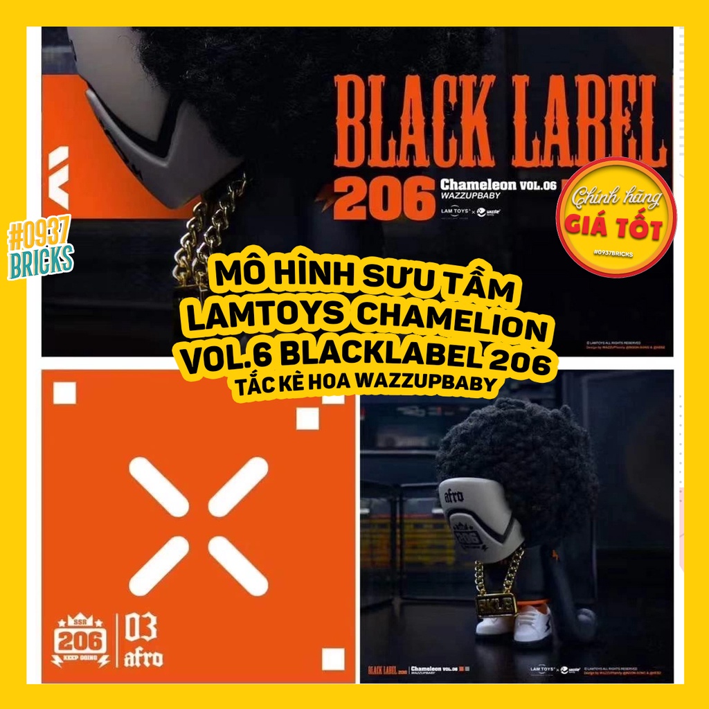 𝐂𝐇𝐀𝐌𝐄𝐋𝐄𝐎𝐍 𝐕𝐎𝐋.𝟎𝟔: 𝐁𝐋𝐀𝐂𝐊 𝐋𝐀𝐁𝐄𝐋 Đồ chơi mô hình Tắc kè Vol 6 Black Label 206 0937Bricks