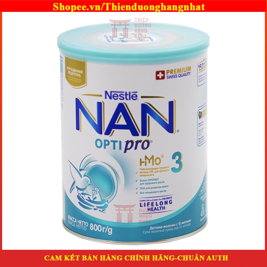 Sữa Nan Nga, sữa bột công thức Nan Optipro cho trẻ 800g [12/2022]