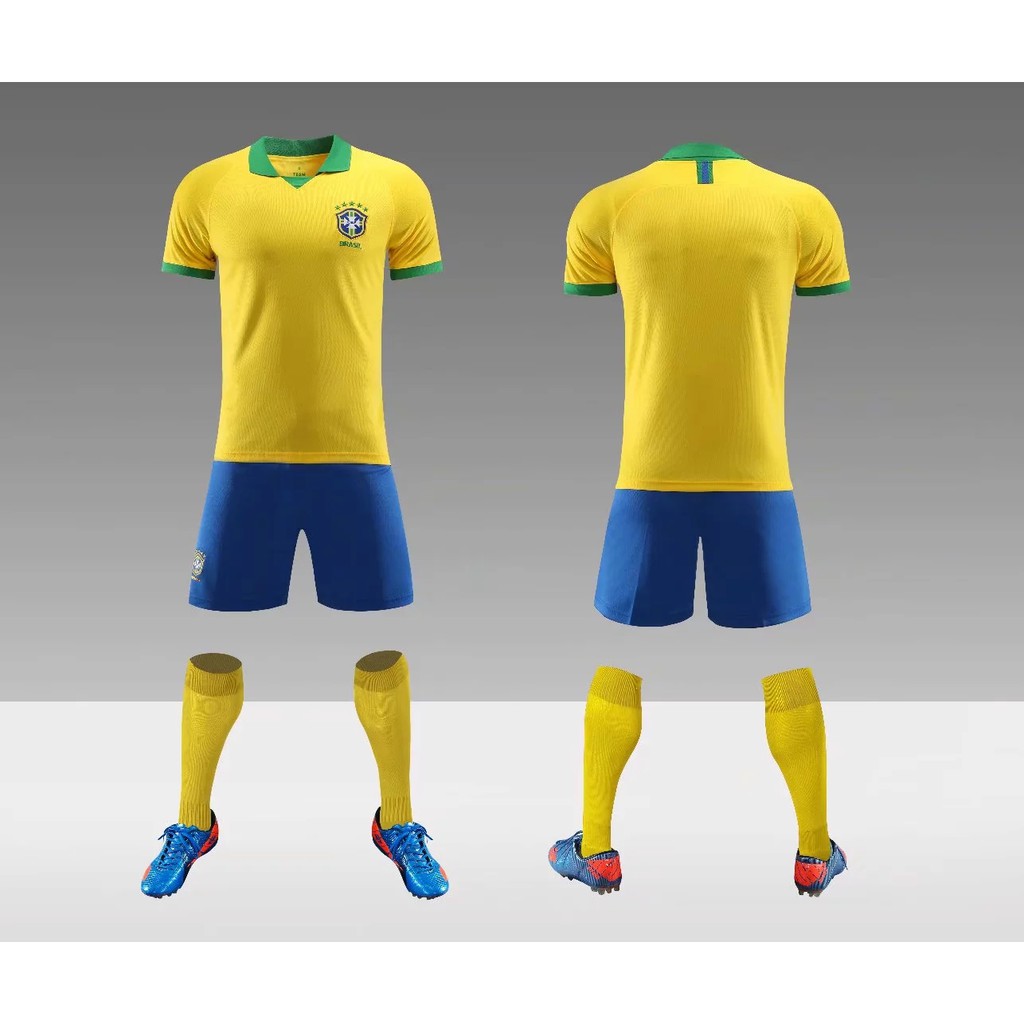 Trang phục cầu thủ đội tuyển bóng đá Brazil chất lượng cao 2019/2020
