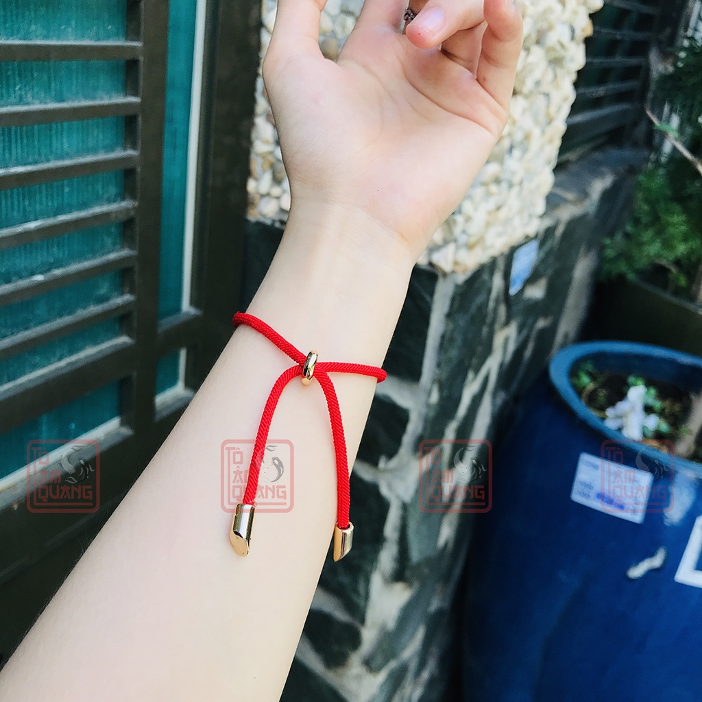Vòng tay phong thủy dây đỏ hồ lô vàng nam nữ đẹp rẻ mang lại bình an - may mắn - tài lộc -TÔ TÂM QUANG