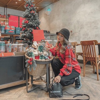 Set len đỏ noel hàng QC kèm ảnh thật