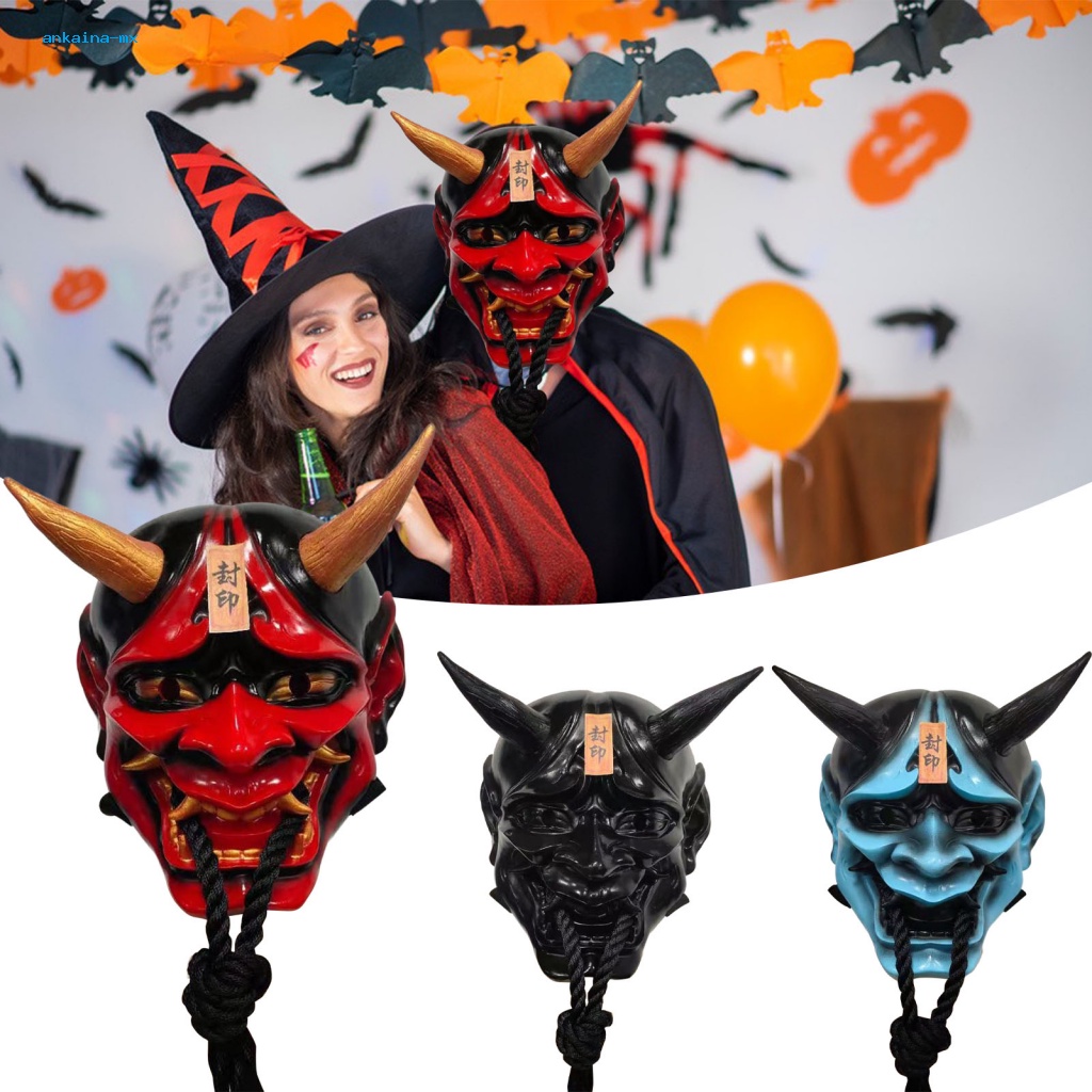 Mặt Nạ Hóa Trang Ma Quỷ Bằng Nhựa Resin Phong Cách Nhật Bản Cho Ngày Halloween ankaina.mx