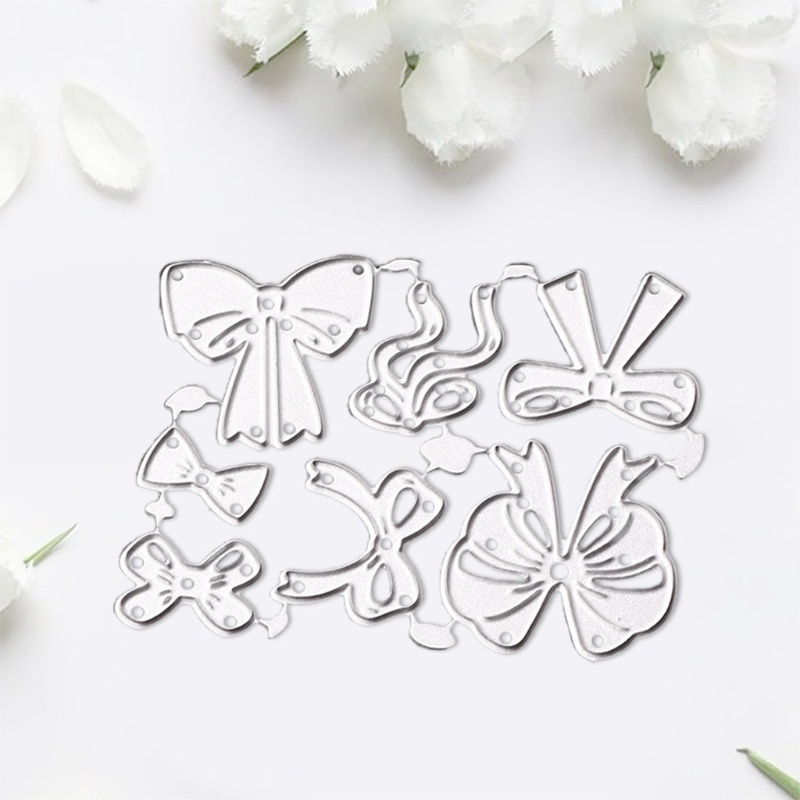 Khuôn Cắt Giấy Làm Từ Kim Loại Hình Nơ Trang Trí Scrapbook