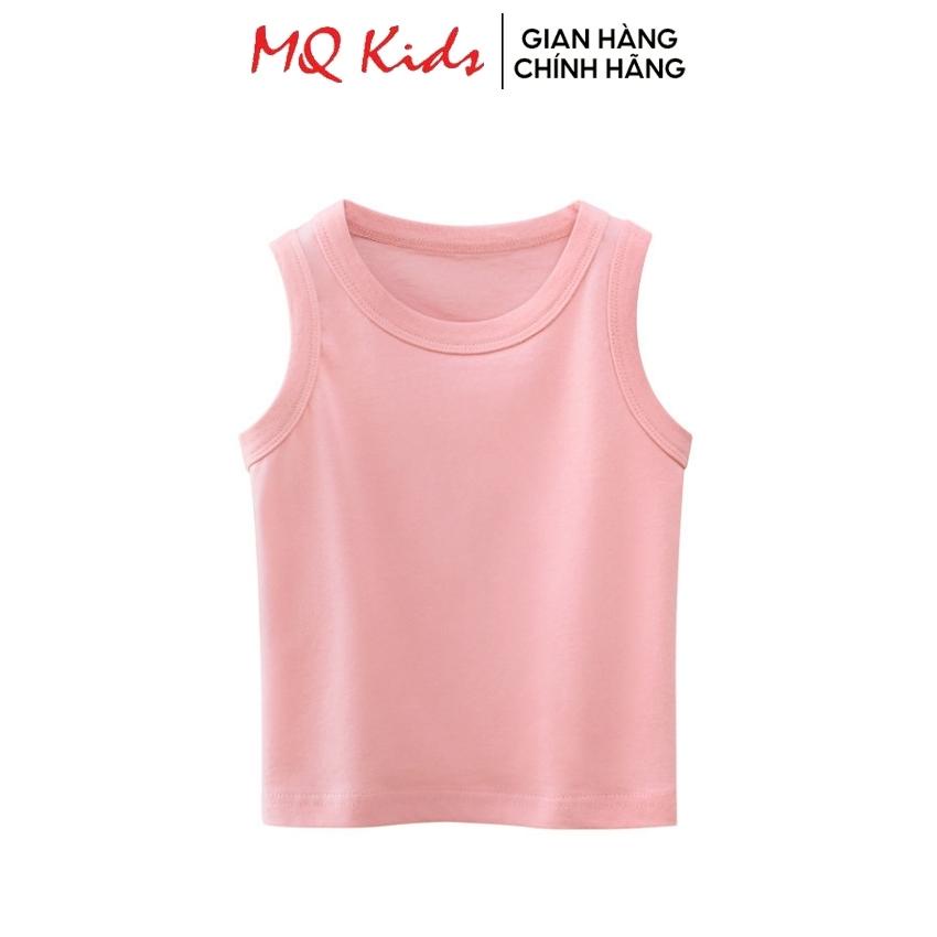 Áo thun ba lỗ cotton cho bé MQ kids trơn basic hàng chính hãng từ 10-25kg