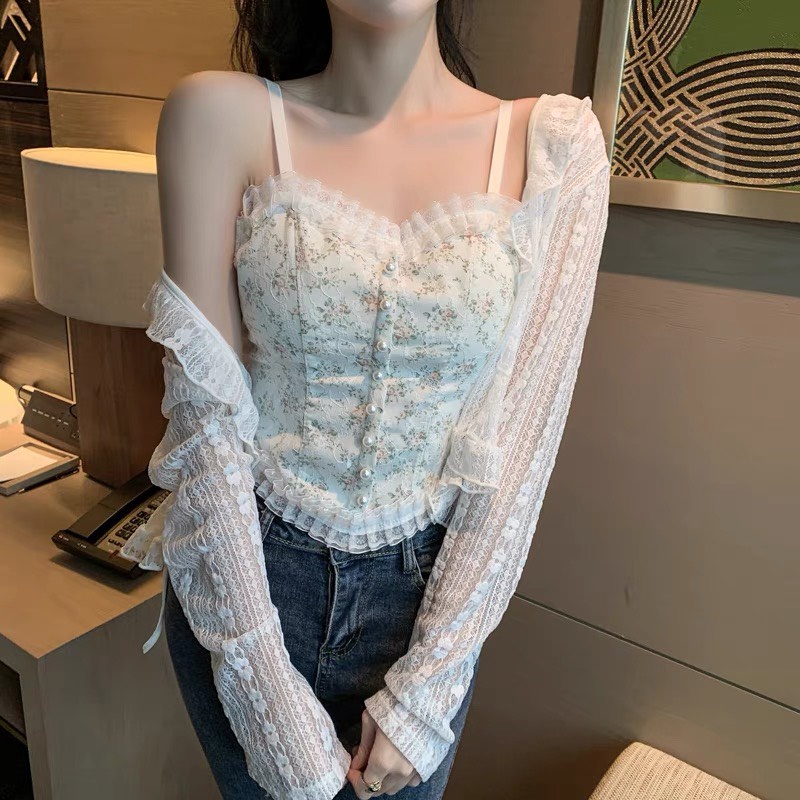 Áo Bra ren có mút ngực sexy gợi cảm Công Chúa Cao Cấp Dáng Lửng 1808