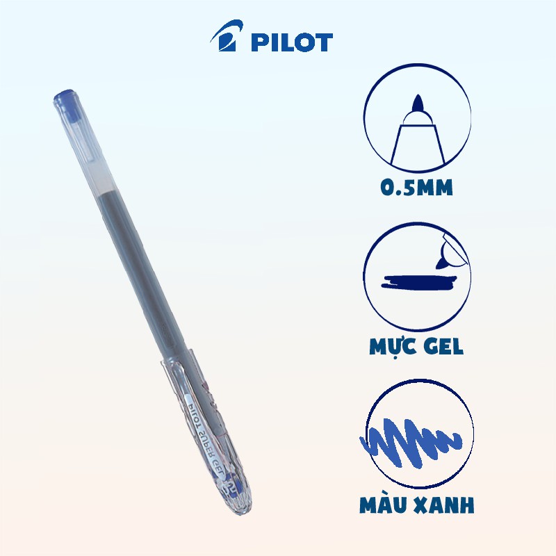 Bút Pilot Super Gel mực xanh BL-SG-5