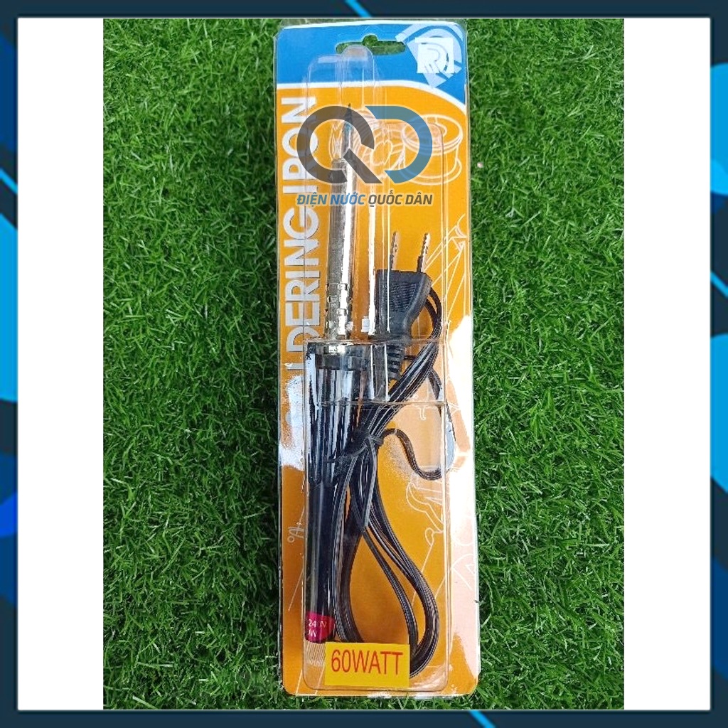 Mỏ hàn chì cán đen 60w kèm nhựa thông và cuộn chì nhỏ