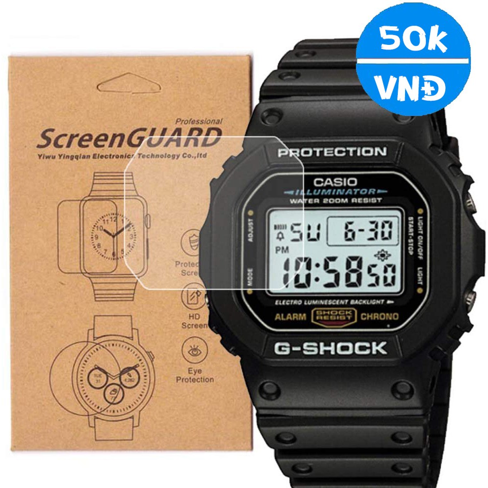 Miếng dán bảo vệ màn hình đồng hồ Casio DW 5600 6900 GW 9400 7900 GA 110/100/120 AE-1200 GD 350 400 H1000 | BigBuy360 - bigbuy360.vn
