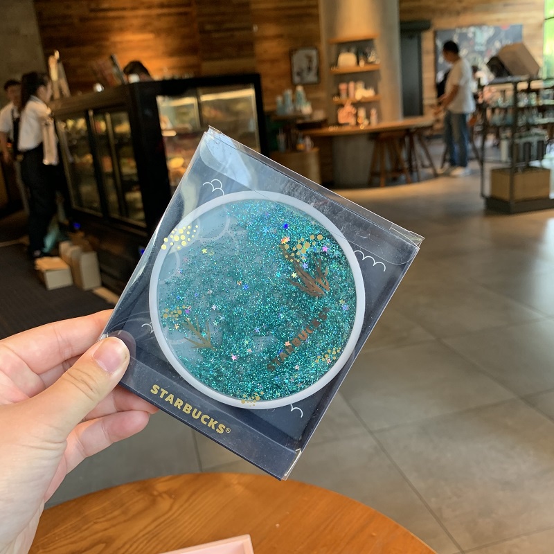 Starbucks Đế Lót Ly Bằng Silicon Pvc Chống Trượt Màu Kẹo Ngọt In Họa Tiết Hoa Anh Đào Xinh Xắn