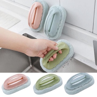 Mút chà rửa có tay cầm OVAL- Dụng cụ chà rửa có tay cầm 🍀 sieuthitumo🍀