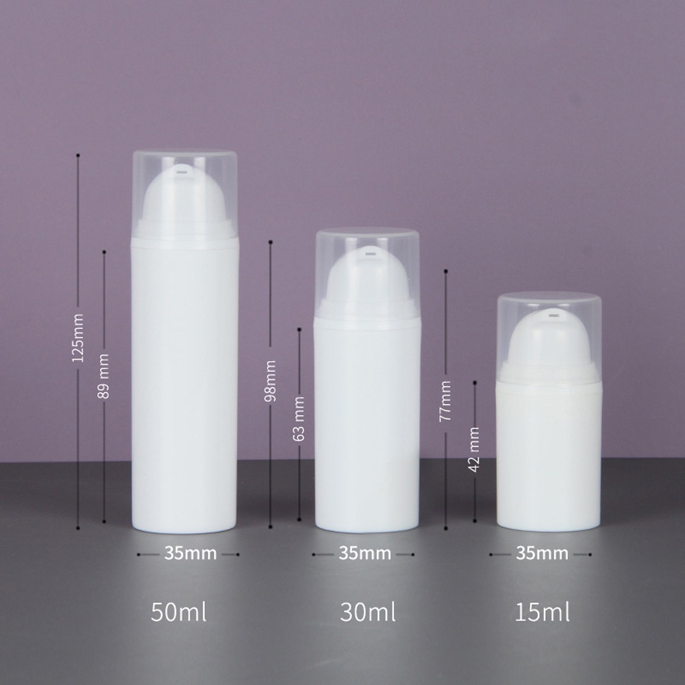 (Hàng Mới Về) Chai Nhựa Rỗng 5ml 10ml 15ml 30ml 50ml Dùng Chiết Mỹ Phẩm Khi Đi Du Lịch