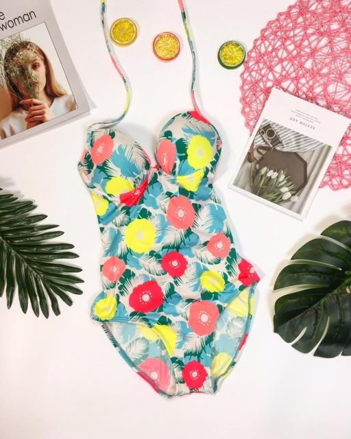Bikini nữ thời trang liền mảnh hoa nhiều hoạ tiết