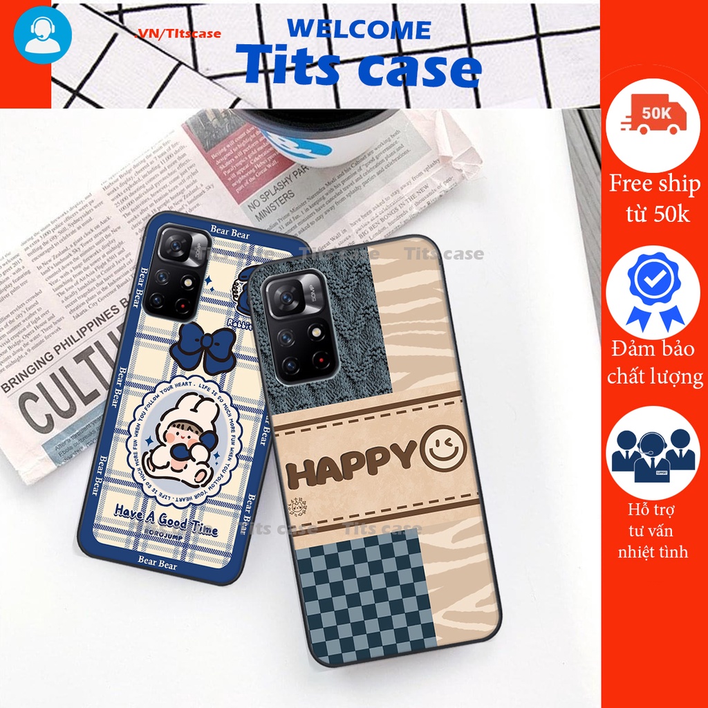 Ốp lưng Xiaomi REDMI NOTE 11S 5G in hình bò sữa, gấu be@r, cute cực  ĐỈNH -  cực CHẤT-  cực COOL